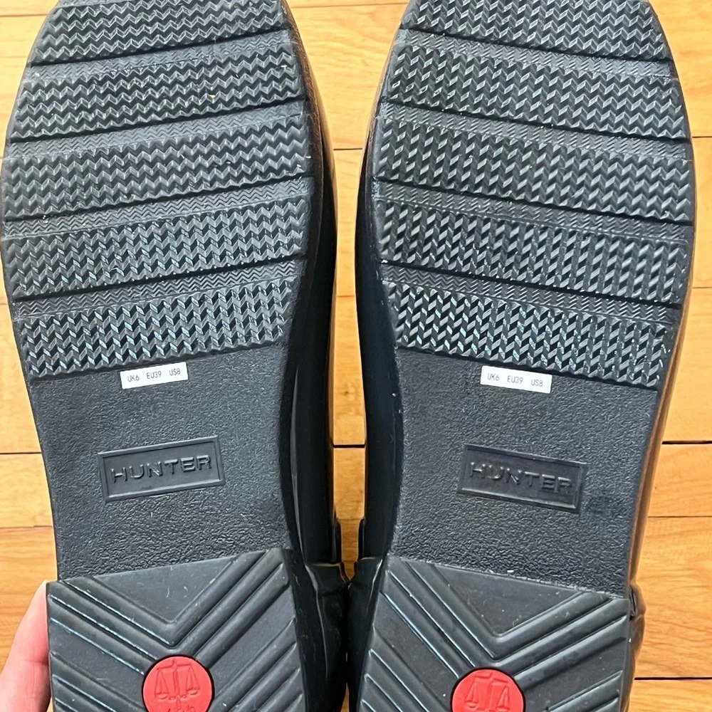 Hunter Black Quilted Ankle Boots NWOT Sz8 - Picture 5 of 7